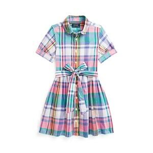 Polo Ralph Lauren Plaid Cotton Madras Shirtdress